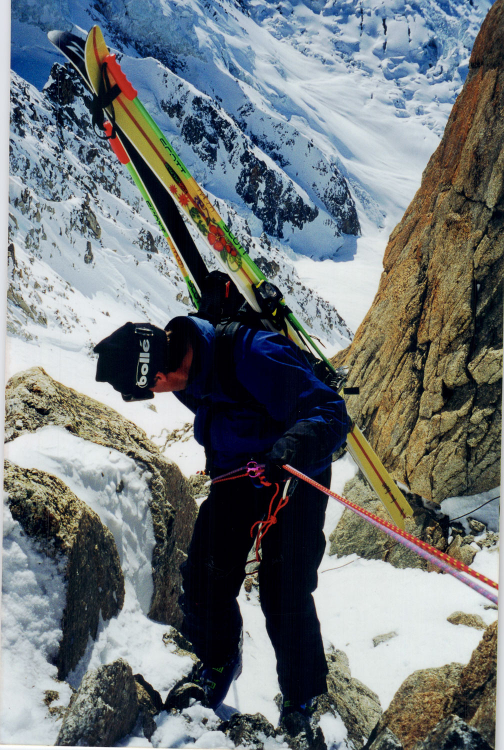 Ski mountaineering in Chamonix, France