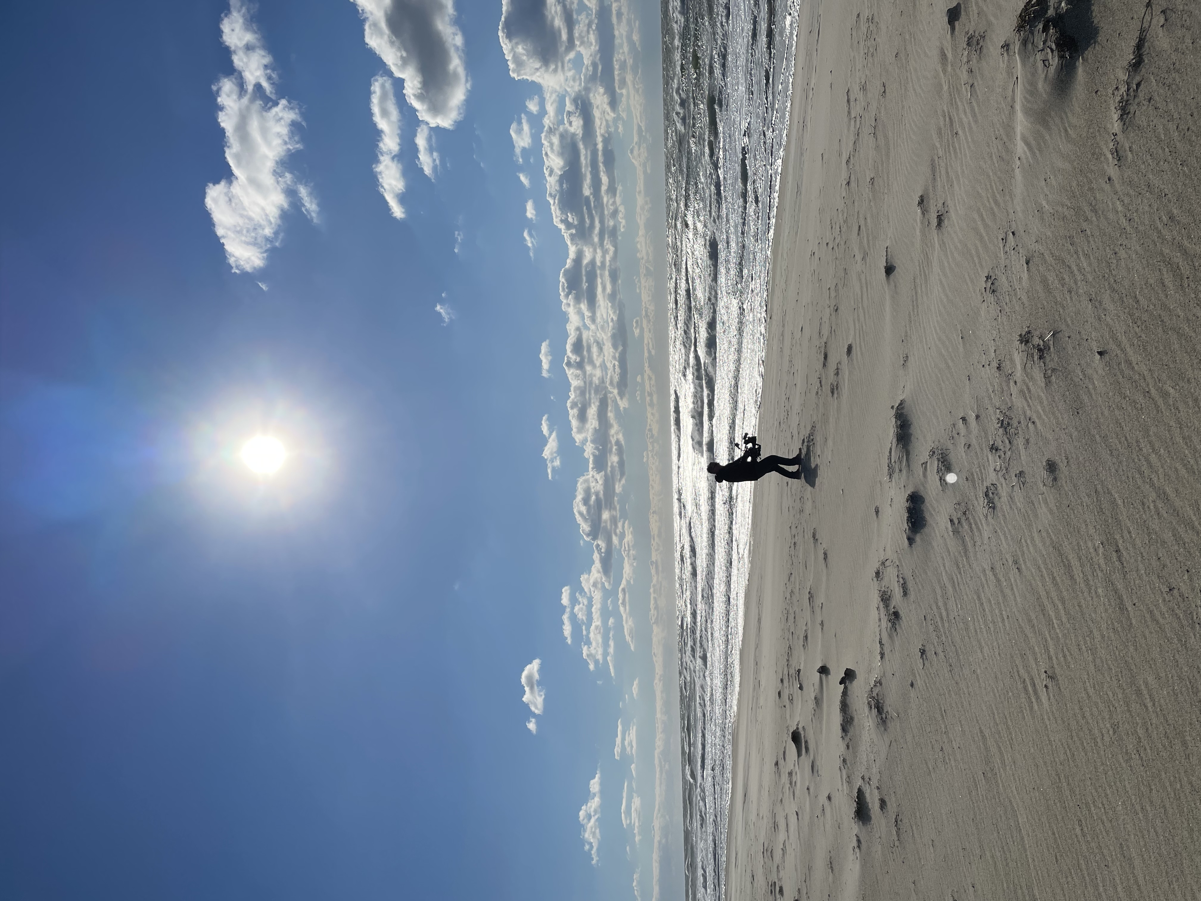 Filming on the beach in Nantucket, MA